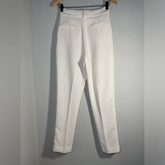 Ba&sh White High Waist Lady Dress Pants size 0 - Picture 5 of 10